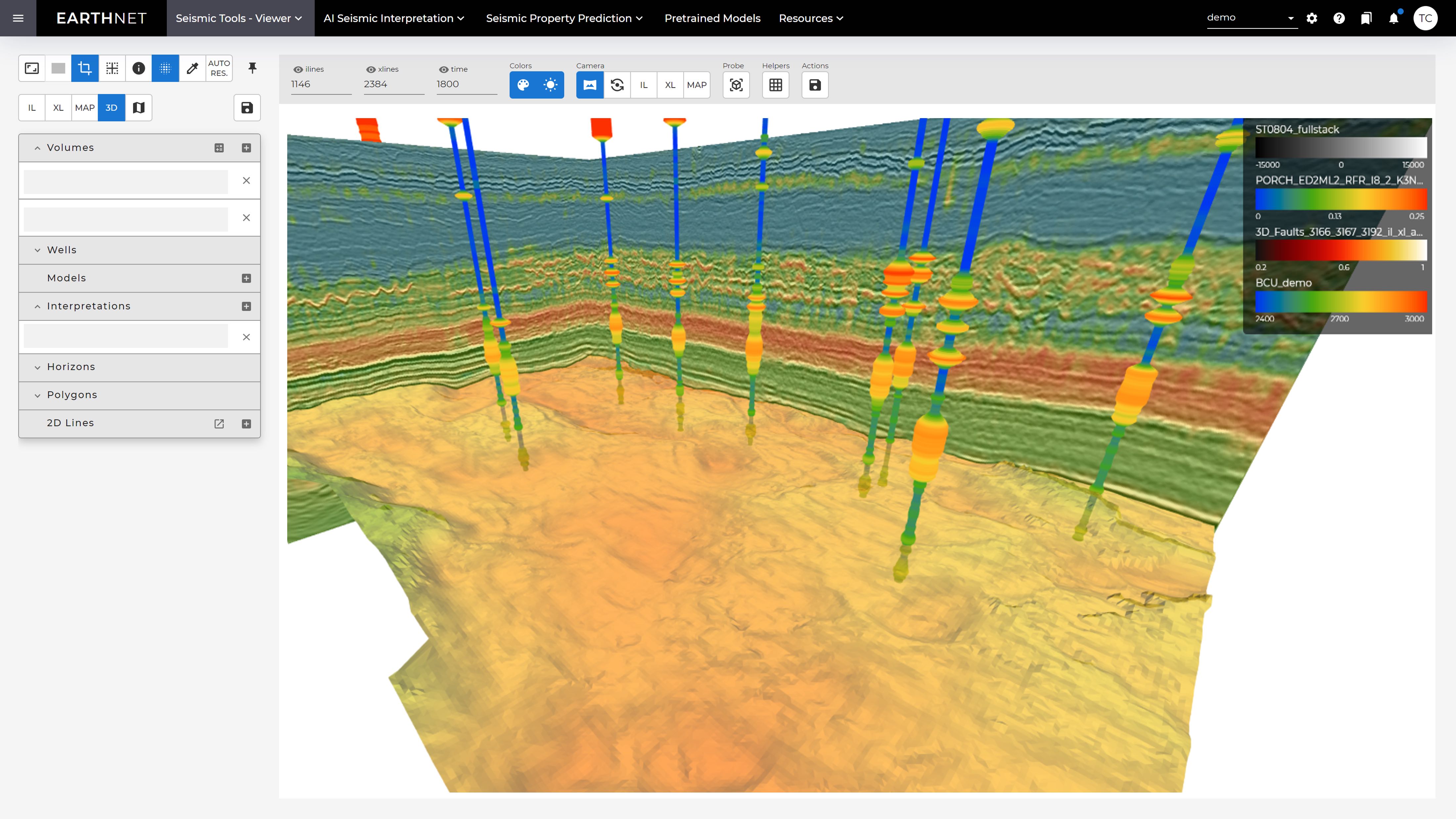 EarthNET AI Seismic Properties